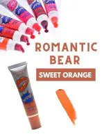 Queue Romantic Bear Wow Long Lasting & Waterproof Lip Gloss-Sweet Orange