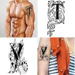 Ordershock Waterproof TX Name Letter Temporary Body Tattoo (Pack of 2)