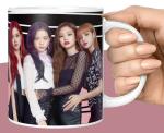 NH10 DESIGNS Blackpink Printed Coffee Mug (350ml), Blackpink Round Coaster, Blackpink Keychain for Girls Boys Friends Birthday Gifts Blackpink Music Band Black pink Print Tea Cups (Set of 3) BPALLV 59