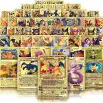 SHIVAARO Original Rare Pok-mon Cards Game for Kids 55PCs Playing Trading Cards Real Assorted Cards TCG Deck Box V Series Cards Vmax GX Cards and Common (Pokemon)