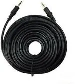 JAMUS AUX Cable 3 m Aux Cable, 3.5mm Male to Male Stereo Aux Cord Compatible with Headphone, MobilePhone, Car Stereo, Home Theatre & More,Black,1pc Pack. (3 Meter) (Compatible with computer, Black, One Cable)
