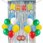 Festiko Half Birthday Party Decoration Combo 24Pcs (Its My 1, 2 Birthday Multi Color Banner) For 6 Months, Half Birthday Banner