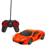 Humaira RC Super Racing Remote Control Car 4 Channel High Speed Wireless 1:24 Scale Toy Gift for Kids (Orange)
