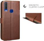 MV Redmi Note 10S Pink Artificial Leather Shock Absorption Mobile Back Cover With Holder