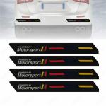 CARIZO Car Front Rear Bumper Protector, Motor Sport Bumper Protector Trim, Anti-Collision, Anti-Scratch Rubber Strip (Pack of 4) Compatible with Volkswagen Ameo