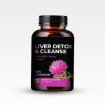 Almora Herbals Liver Detox & Cleanse, Milk Thistle Extract with Silymarin 80%, Premium Liver Health Formula, Liver Support Detox Cleanse Supplement, 60 Capsules