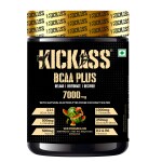 Kickass BCAA PLUS 7000 mg ( Watermelon flavour): Reload, Recover and Rehydrate with natural electrolytes from coconut water, BCAA Ratio 2:1:1, L- Citrulline, Taurine, Vit K2 & B6, 400 gm (No Banned Substances, GMO-free)