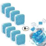 Avicii Brand Premium Washing Machine Cleaning Tablet Descaling Powder Tablets Washing Machine Deep Cleaner Deep Cleaner Tablet All Companies Front and Top Load -8 Count -Pack Of 8- REFRESH BLUE