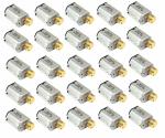 InventoSales 25Pcs (Pack of 25) 3V - 6V Vibration DC motor N20 mini micro DC Toy Hobby Motor 10x12x15mm 10000 rpm for Toys DIY Projects