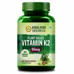 Himalayan Organics Plant-Based Vitamin K2 Supplement | Strong Bone & Heart Health - 120 Veg Capsules