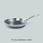 Wonderchef Stanton Stainless Steel Non-stick Frying Pan, 24cm,1.2L, 2.5mm