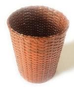 Sonas Creation Light Brown 11 Inch Tall Waste Basket Dustbin Trashcan Paper Bin Indoor Planter Vase Storage Bin Eco-friendly Sustainable Handmade of PAPER ROPES 10 Ltrs