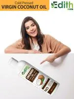 Edith Naturals Extra Virgin Organic Coconut Oil For Face, Body, Skin Care, Hair Growth, Hair Oil (200 Ml)