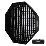 Godox SB-FW95 37.495cm Octagon Softbox Reflector with Honeycomb Grid and Bag for Speedlight Flash