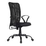 MRC EXECUTIVE CHAIRS ALWAYS INSPIRING MORE CHAIRS ALWAYS INSPIRING MORE Sigma Mid Back Revolving Breathable Mesh Fabric Visitor Office Chair (Black)