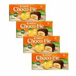 Orion Orange Chocopie 24 Pcs ( Pack of 6x4) Choco pie cookies