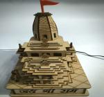 BLACK SWAN ENTERPRISES BRASS BLESSING Wooden Ayodhya Ram Manir Temple - Shree Ram Janam Bhumi (1183) Decorative Showpiece8