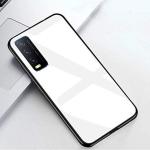 Sonty Vivo Y31 White Polycarbonate and Thermoplastic Polyurethane Anti Fingerprint Mobile Back Cover