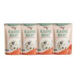 INSTAFOOD-READY TO COOK Kadhi Bhat | Ready to Eat & Cook Meal | 3-4 Servings Each | Pack of 4 (200g) | After Cooking Gets 4KG to Serve | Zip Lock Packaging | Vegetarian Meal | Just Add butter Milk and Cook