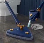 WELTWORLD Triangle Mop Head 360-Degree Mop Rotating Mop Head Triangular Mop Multi-Angle Mop Swivel Mop Head Rotating Triangle Mop Flexible Mop Head