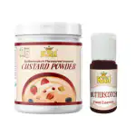 Mr.Kool Instant Creamy Butterscotch Flavor Custard Powder 400gm Jar and Butterscotch Essence 20g