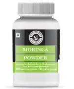 Holy Natural Moringa Powder Capsules (120 Cap), Known as Moringa Oleifera, Drumstick, Horseradish, Miracle, Ben, and Shigru tree leaf powder tablet. For Skin, Hair, and Good Health (650mg/Cap).