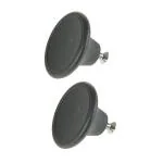 pmw Plastic Kadai Lid Knob with Screw - Universal Knob - Fits All Types of Kadai Lids- Accessories - Lid Knob - Replacement Parts - Pack of 2, Black