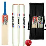 ABSO Wooden Cricket kit Bat Size 4 for Age Group 9-11 Years