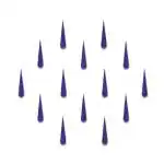 Comet Busters Blue Tilak Bindi (9mm) (BIN2025) Pack of 1