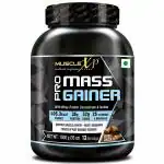 MuscleXP Pro Mass Gainer - With Whey Protein, Isolate, 25 Vitamins and Minerals, Double Chocolate, 1kg (2.2 lb)