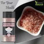 Holy Natural Himalayan Pink Rock Salt Powder (200gm), For healthy cooking, Substitute of white salt, good for weight loss and rich in trace minerals.