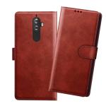 HANIRY Flip cover For Lenovo K8 Plus flip cover / xt1902-2 flip cover / Brown