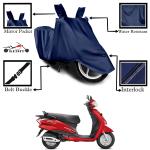 Kedit Hero Duet 125CC Motorcycle Bike Scooty Cover Navy Blue Colour Water Resistant - UV Protection & Dust Proof Imported Fabric Quality,Sun Protection,Weather Bike - Scooty Two Wheeler Body CoverHero Duet 125CC