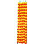 WDECOR Marigold garland Pink, Yellow Marigold Artificial Flower (48 inch, Pack of 5, Garlands)