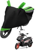 Auto Hub Bike Cover for Yamaha Aerox , Dustproof UV Protection water resistant Custom Fit Cover-(Black-Green )
