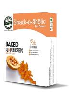 Snack-o-aholic eat smart Namkeen & Savoury Snacks eat smart Organic Baked Pumpkin Crisps Healthy Snacks incredible Nutritious Pumpkin Flavour 100g