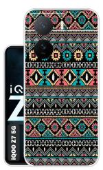 Case Club Multicolor Silicon Shock Proof Back Cover for iQOO Z7 5G