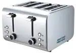 American Micronic Instruments 150Dx 1500W Stainless Steel 4-Slice Pop-Up Toaster, Silver