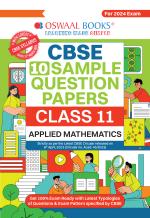 Oswaal CBSE Sample Question Papers Class 11 Applied Mathematics Book (For 2024 Exams ) | 2023-24_oswaal books