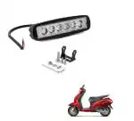 KOZDIKO 6 LED Rectangular Fog Light Bar Spot Beam White Light For Honda Activa 5G