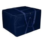 Kuber Industries Storage Bag | Parachute Travel Duffle Bag | Foldable Underbed Storage Bag | Jumbo Attachi Storage Bag For Clothes with Handle | Large | Blue