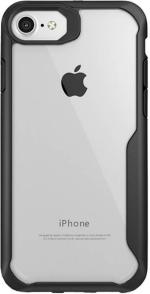 AmericHome Apple iPhone 8 Plus Black Rubber Grip Case Back Cover
