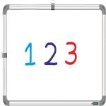 SHELFKING Non Magnetic 1X1.5 Feet,Double Sided Writing Whiteboard & Chalkboard Whiteboards (White, Green)