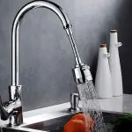 ADA Kitchen Tap Spray Head Faucet Aerator Adapter- 360 Swivel Faucet ABS Anti-Splash Faucet Sprayer Head Replacement - Flexible Faucet Sink Nozzle Attachment with 2 Modes (Only for 25mm Nozzle/Taps)