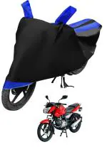 Mockhe Bike Cover for Bajaj Pulsar 135 , Dustproof UV Protection water resistant Custom Fit Cover-(Black-Blue)