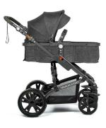 Teknum 3 in 1 Pram Stroller with Reclining Seat, Grey