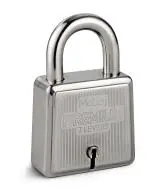 Mobaj Mild Steel Nickel Plated Finish Premium 70mm Padlock (Size-70MM, Silver Colour)