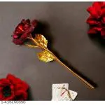 TRACES Plastic Red Rose for Valentine Day Gift | Artificial Flower Valentine Gifts for Girlfriend Boyfriend Husband Wife | Valentine Week Rose Day Gifts | 4*3*15 cm