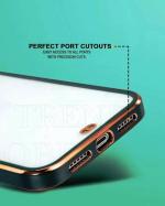 MobileMantra Green, Gold Silicon Back Cover For Apple Iphone 13 Pro