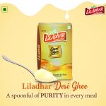 Liladhar Desi Ghee 1 Litre | Clarified Butter Danedar Ghee Pack of 1